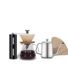 Load image into Gallery viewer, 500ml V60 Coffee Dripper Set Coffee Filter Paper Glass Coffee Pot With Coffee Scale Mini Grinder 2020 New Household Four-piece
